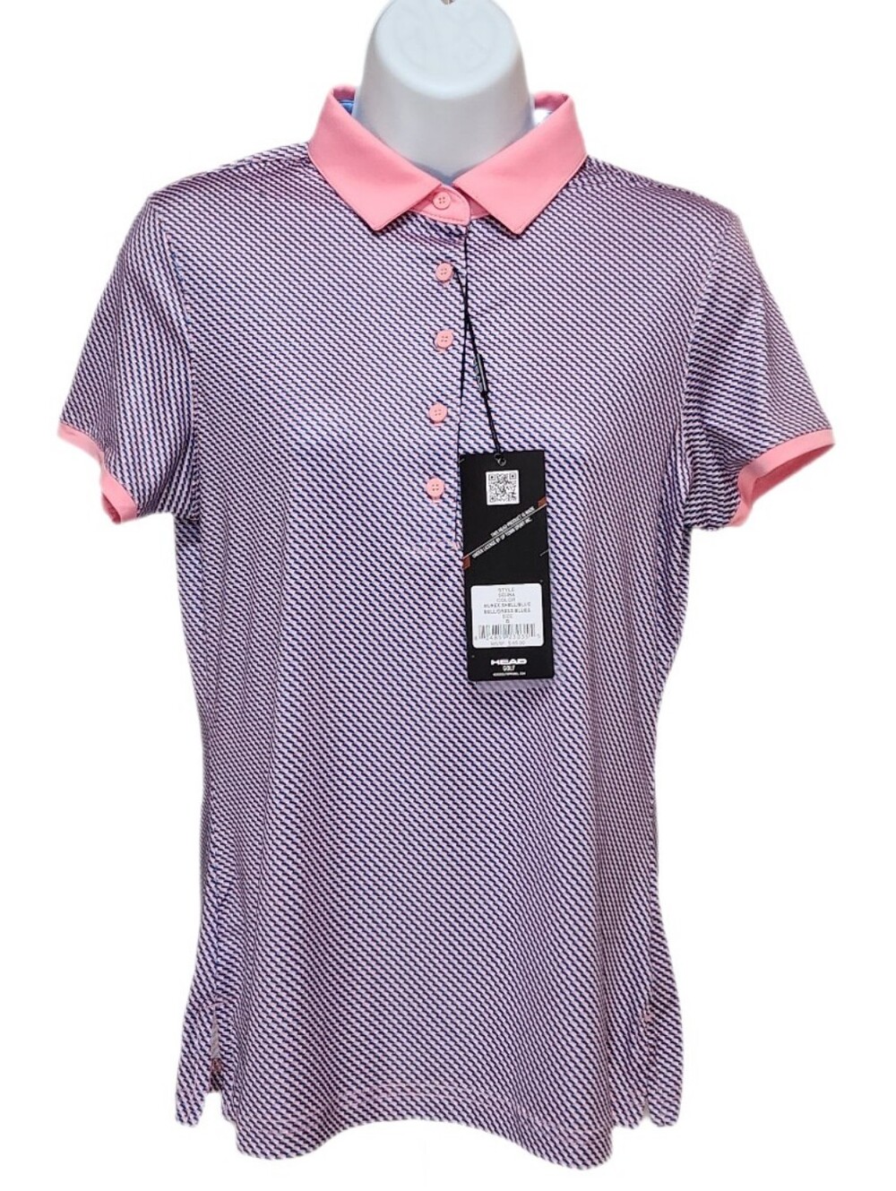 HEAD Golf Women's Selina Short Sleeve Polo Shirt UV Protection Athletic S